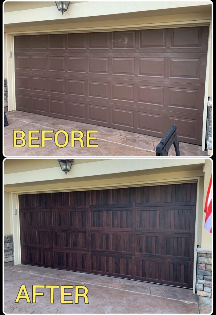 before+and+after+wooden+garge