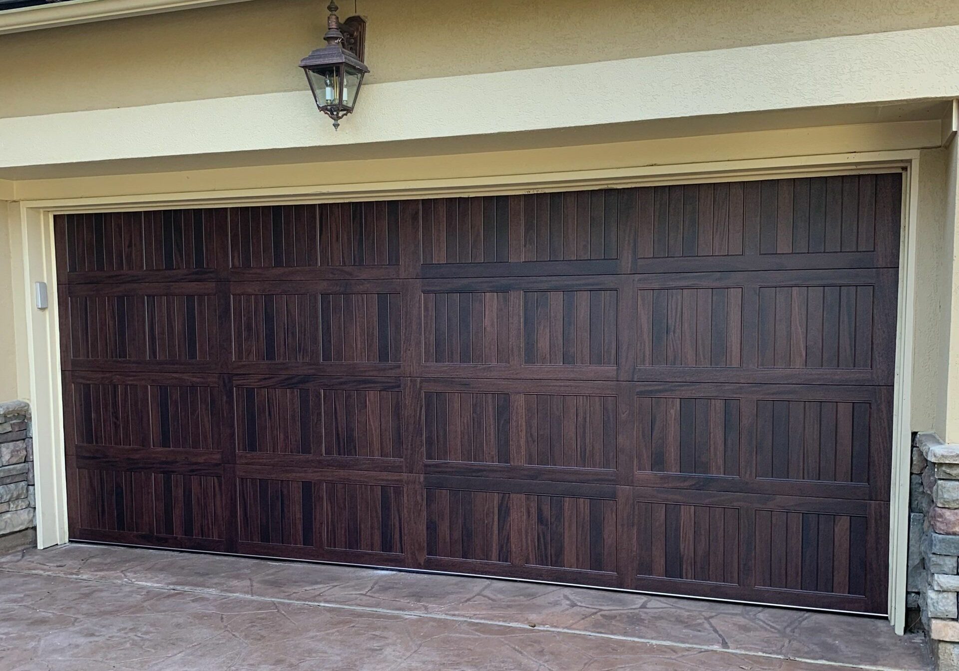 Wood garage door installation in Kingwood, TX